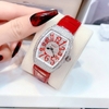 Đồng Hồ Nữ Rivero R9006 Dây Da Đỏ Vỏ Silver 32mm Chính Hãng