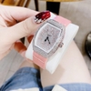 Đồng Hồ Nữ Rivero R9006 Dây Da Hồng Vỏ Silver 32mm Chính Hãng