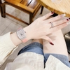 Đồng Hồ Nữ Rivero R9006 Dây Da Hồng Vỏ Silver 32mm Chính Hãng