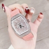 Đồng Hồ Nữ Rivero R9006 Dây Da Hồng Vỏ Silver 32mm Chính Hãng
