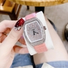 Đồng Hồ Nữ Rivero R9006 Dây Da Hồng Vỏ Silver 32mm Chính Hãng