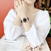 Đồng Hồ Nữ Rivero R9009 Dây Cao Su Đen Vỏ Màu Rose Đính Đá Size 34mm Chính Hãng