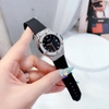 Đồng Hồ Nữ Rivero R9009 Dây Cao Su Đen Vỏ Màu Silver Đính Đá Size 34mm Chính Hãng