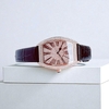 Đồng Hồ Nữ Robero Era Dây Da Đen Chính Hãng Vỏ Rose Size 30x36mm Quartz