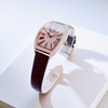 Đồng Hồ Nữ Robero Era Dây Da Đen Chính Hãng Vỏ Rose Size 30x36mm Quartz