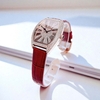 Đồng Hồ Nữ Robero Era Dây Da Đỏ Chính Hãng Vỏ Rose Size 30x36mm Quartz