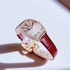 Đồng Hồ Nữ Robero Era Dây Da Đỏ Chính Hãng Vỏ Rose Size 30x36mm Quartz