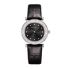 Đồng Hồ Nữ Roberto Era Chính Hãng Dây Da Đen Mặt Đen Đính Đá Silver Size 33mm RE1802
