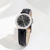 Đồng Hồ Nữ Roberto Era Chính Hãng Dây Da Đen Mặt Đen Đính Đá Silver Size 33mm RE1802