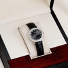 Đồng Hồ Nữ Roberto Era Chính Hãng Dây Da Đen Mặt Đen Đính Đá Silver Size 33mm RE1802