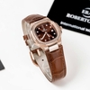 Đồng Hồ Nữ Roberto Era Chính Hãng Dây Da Nâu Mặt Nâu Vỏ Rose Size 20x30mm RE150