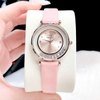 Đồng Hồ Nữ Roberto Era Dây Da Hồng Vỏ Vàng Hồng Đá Chảy Size 32mm