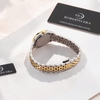 Đồng Hồ Nữ Roberto Era Dây Thép Demi Vàng Gold Mặt Vàng Niềng Khía Size 28mm RE1202