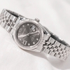 Đồng Hồ Nữ Roberto Era Dây Thép Silver Mặt Xám Niềng Khía Size 28mm RE1204