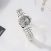 Đồng Hồ Nữ Roberto Era Dây Thép Silver Mặt Xám Niềng Khía Size 28mm RE1204