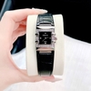 Đồng Hồ Nữ Roberto Era RE1615 Dây Da Đen Mặt Đen Size 20x30mm Tặng Kèm Lắc Tay