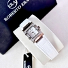 Đồng Hồ Nữ Roberto Era RE1615 Dây Da Trắng Mặt Trắng Size 20x30mm Tặng Kèm Lắc Tay