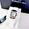 Đồng Hồ Nữ Roberto Era RE1615 Dây Da Trắng Mặt Trắng Size 20x30mm Tặng Kèm Lắc Tay