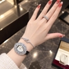 Đồng Hồ Nữ Roberto Era RE5028 Dây Da Đen Mặt Oval Đính Đá Size 34mm Chính Hãng