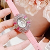Đồng Hồ Nữ Roberto Era RE5028 Dây Da Hồng Mặt Oval Đính Đá Màu Size 34mm Chính Hãng