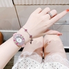 Đồng Hồ Nữ Roberto Era RE5028 Dây Da Hồng Mặt Oval Đính Đá Màu Size 34mm Chính Hãng