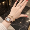 Đồng Hồ Nữ Roberto Era RE5028 Dây Da Nâu Mặt Oval Đính Đá Rose Size 34mm Chính Hãng