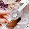 Đồng Hồ Nữ Roberto Era RE5028 Dây Da Trắng Mặt Oval Đính Đá Size 34mm Chính Hãng