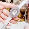 Đồng Hồ Nữ Roberto Era RE5028 Dây Da Trắng Mặt Oval Đính Đá Size 34mm Chính Hãng