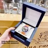Đồng Hồ Unisex Hanboro Rainbow Máy Tự Động Dây Cao Su Cam 43mm
