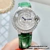 Đồng Hồ X-cer B0605 Nữ Dây Da Xanh Chính Hãng 36mm - Vỏ Silver