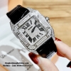 Đồng Hồ Nữ X-cer Dây Da Đen Mặt Vuông Vỏ Silver B0593