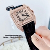 Đồng Hồ Nữ X-cer Dây Da Đen Mặt Vuông Vỏ Rose B0593