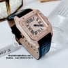 Đồng Hồ Nữ X-cer Dây Da Đen Mặt Vuông Vỏ Rose B0593