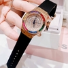 Đồng Hồ Nữ X-cer Dây Cao Su Đen Chính Hãng Vỏ Rose Đính Đá Màu Size 34mm B0639