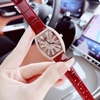 Set đồng hồ nữ chính hãng Roberto Era RE0224 dây da đỏ mận mặt số la mã, vỏ vàng hồng size 36mm