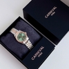 Đồng Hồ Nữ Carnival 8131L-CH-XL Demi Vàng Hồng Mặt Xanh Lá Size 30mm Quartz Japan