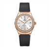 Đồng Hồ Nữ Carnival 8168L2 Dây Cao Su Đen Mặt Trắng Đính Đá Rose Size 34mm Quartz 8168L2-VH-DCS-T