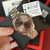 Đồng Hồ Nam Tissot Quartz Ballade T156.410.22.291.01 Size 40mm Demi Vàng Hồng Mặt Nâu Chải Tia