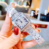 Đồng Hồ Nữ Franklin Đính Đá Chính Hãng Mặt Vuông Size 34mm Kim Xanh Quartz FL6188