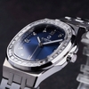 Đồng Hồ Nữ Carnival 8160L2-VT-X Dây Thép Silver Mặt Xanh Dương Viền Đá Size 34mm Sapphire