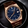 Đồng Hồ Nam Tissot Automatic PRX Powermatic 80 Size 40mm T137.407.33.041.00 (T1374073304100) Màu Vàng Hồng Mặt Xanh Navy
