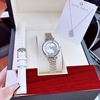 Set đồng hồ nữ chính hãng Roberto Era RE0841 dây da trắng vỏ silver size 32mm, kèm bộ dây kim loại và phụ kiện