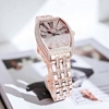 Đồng hồ nữ chính hãng Roberto Era RE0215 dây kim loại màu vàng hồng, mặt đồng hồ oval size 36mm