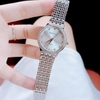 Đồng hồ nữ chính hãng Roberto Era RE2904 màu bạc mặt trắng viền đá size 28mm
