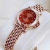 Đồng hồ nữ chính hãng Roberto Era RE2025 dây kim loại demi rose mặt nâu size 30mm