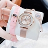 Set đồng hồ nữ chính hãng Roberto Era RE0843 dây da hồng vỏ rose size 32mm, kèm bộ dây kim loại và phụ kiện