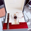 Set đồng hồ nữ chính hãng Roberto Era RE0849 dây da nâu vỏ rose size 32mm, kèm bộ dây kim loại và phụ kiện