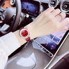 Set đồng hồ nữ chính hãng Roberto Era RE0848 dây da đỏ vỏ rose size 32mm kèm bộ dây kim loại và phụ kiện