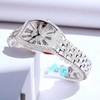 Đồng hồ nữ chính hãng Roberto Era RE021 dây kim loại silver, mặt đồng hồ oval size 36mm