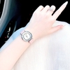 Set đồng hồ nữ chính hãng Roberto Era RE0841 dây da trắng vỏ silver size 32mm, kèm bộ dây da hồng và phụ kiện